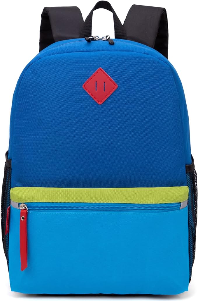 HawLander Little Kids Backpack for Boys Toddler School Bag Fits 3 to 6 years old, 15 inch, Blue