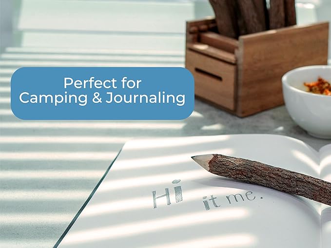 BSIRI Pencil Wood Graphite Wooden Tree Rustic Twig Pencils Birch of 12 Camping Lumberjack Decorations Party Supplies Novelty Gifts Bark Pencils Gifts for Kids in Classroom