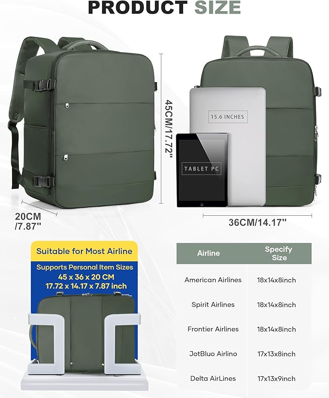 coofay Large Vacuum Backpack Travel with Pump Vacpack Travel Backpack with Vacuum System Compression Backpacks for Travel Easy Vac Pack Carry on Luggage