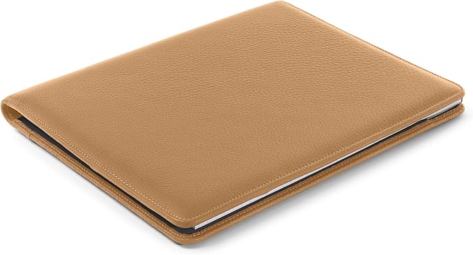 Leatherology Camel Standard Padfolio with Pen Loop
