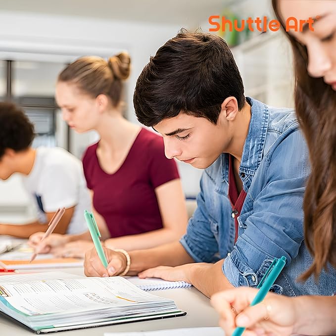 Shuttle Art Colored Retractable Gel Pens, 22 Ink Colors, 6 Mild 6 Pastel 5 Light Vintage and 5 Dark Vintage, Cute Pens Fine Point Soft Barrel for Writing Journaling Note Taking School Office Home