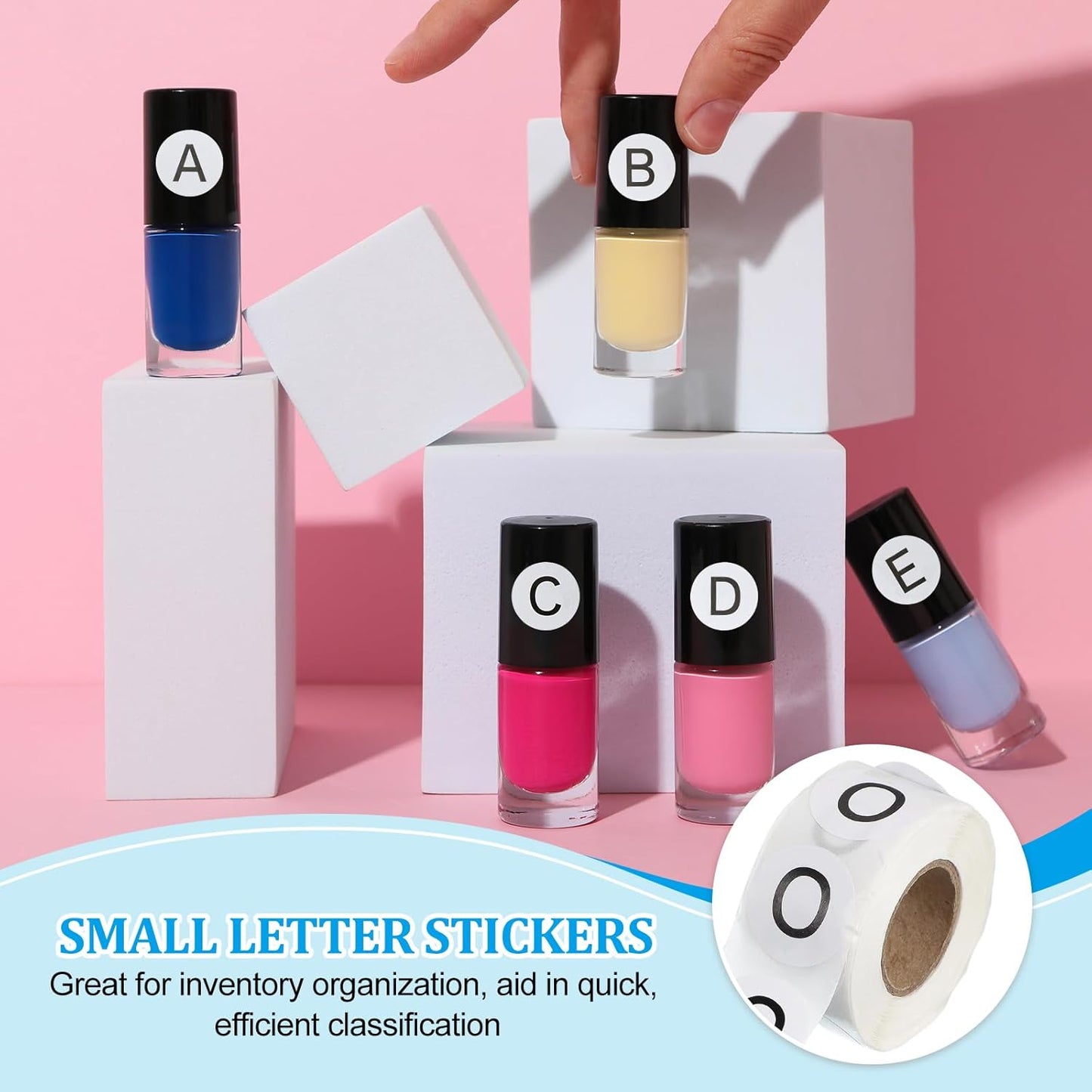 PATIKIL 1" Letter O Stickers, 4 Rolls Self-Adhesive Alphabet Round Circle Dots Labels for Organization Storage Inventory Boxes Scrapbook Craft 2000 Pcs Total