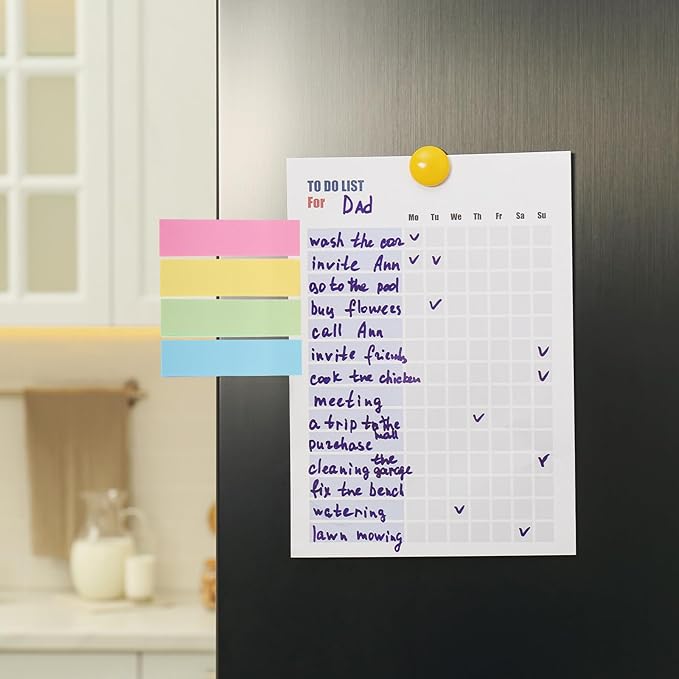 200PCS Dry Erase Markers with Eraser Cap, Fine Point Tip Whiteboard Markers Mini Erasable White Boards Pens with 4x100pcs Sticky Notes for Teachers Home Office Supplies (8 Colors)