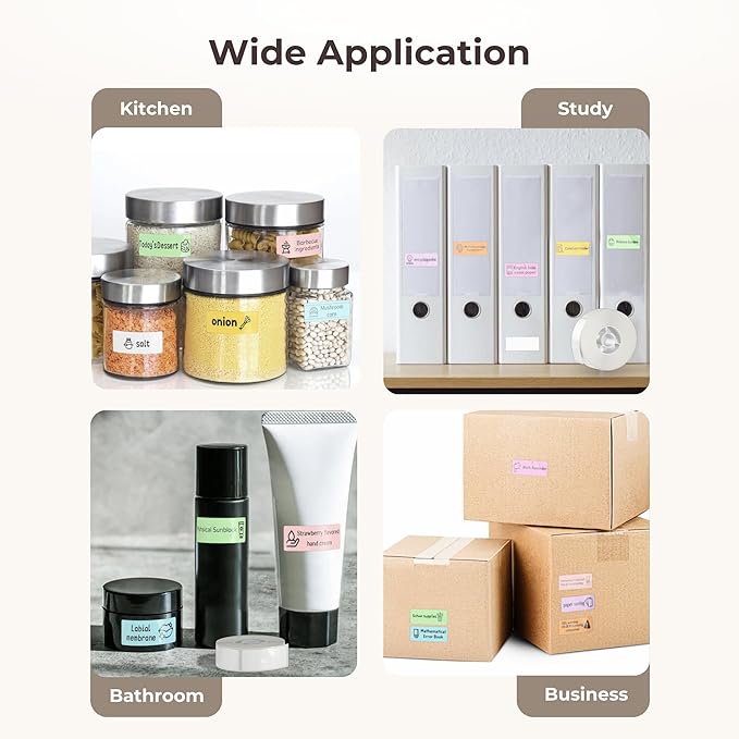 Standpoint Label Maker Machine with Tape: Portable Bluetooth Thermal Label Printer HP2 for Easy Organization - Wireless, Inkless, High-Resolution for Home and Office Supplies