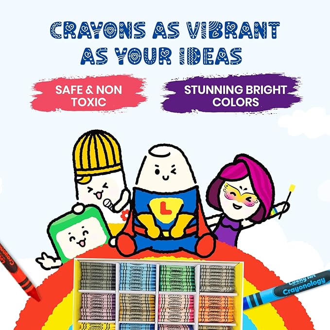 wrapped Bulk Crayons Classpack (800 Regular Size wrapped, 50 each of 16 colors), Bulk School Supplies for Teachers, Kids Crayons, Arts & Crafts Classroom Supplies