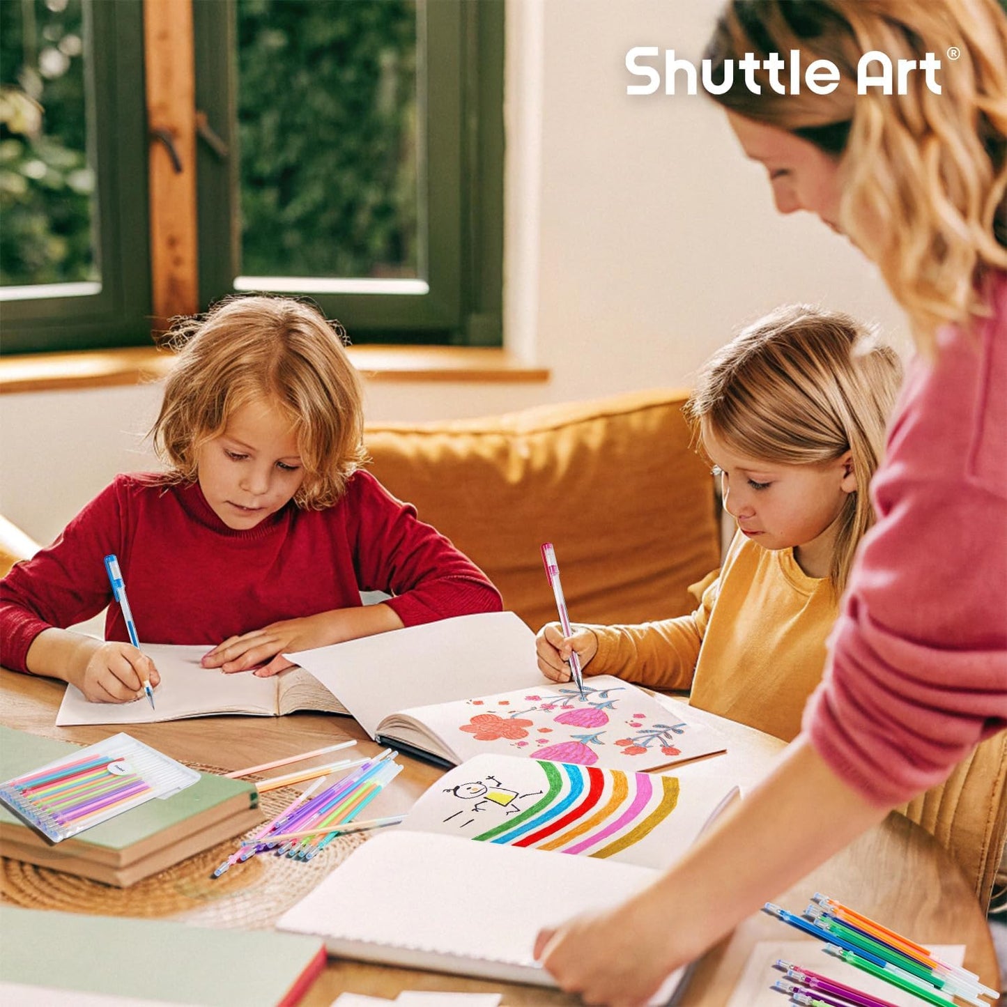 Gel Pen Refills, Shuttle Art 180 Colors (No Duplicates) Gel Pen Refills, 7 Color Types for Kids Adults Coloring Books Drawing Doodling Crafts Scrapbooking Journaling