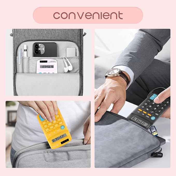 50-Pc Basic Calculator Set - Mini Battery-Powered 4-Function Calculators Pocket Calculator for School Supplies & Office Use (Pocket Size, 2 Designs)