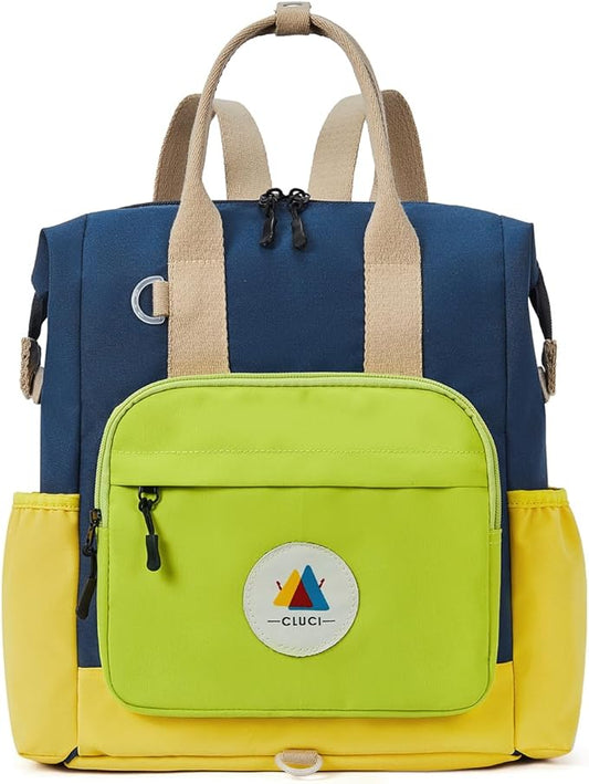 CLUCI Toddler Backpack For Boys, Toddler School Backpack For School & Travel, Small Kids Child Backpacks, Preschool Kindergarten Elementary Diaper bag Daycare Backpack For Kids 2-4（No Velcro）