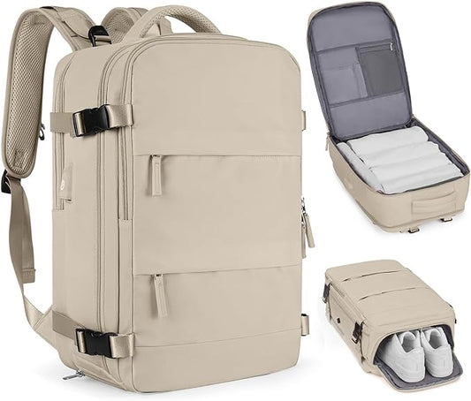 Large Travel Backpack For Women Men Airline Approved Carry On Backpack Flight Approved Waterproof Sports Luggage Backpack Casual Daypack Hiking Backpack