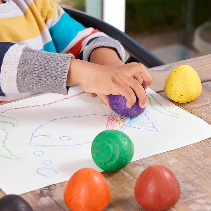 Colorations Chubby Crayon Eggs â€“ Set of 8 (Item # CHUBEGG)