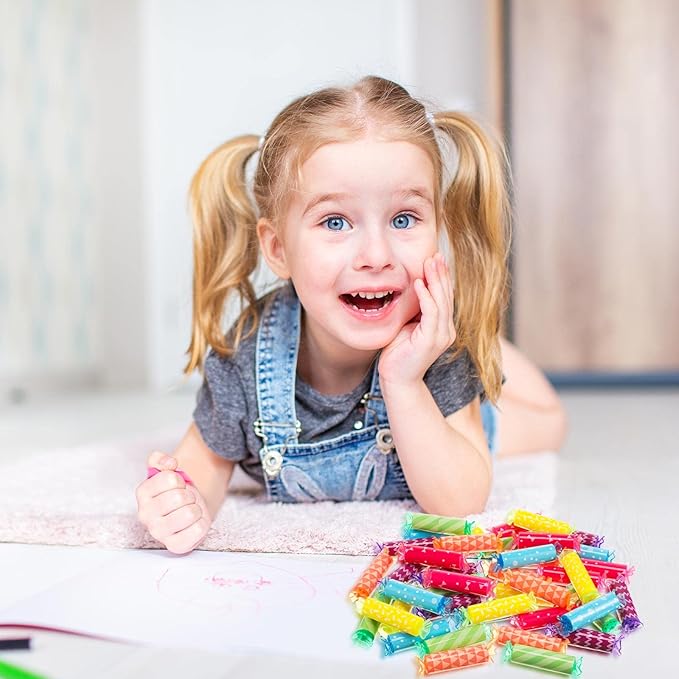 Sabary 48 Pieces Back To School Mini Highlighter Bulk Candy Highlighter for Kids Student Cute Chisel Tip Marker Pen for Candy Party School Office Supplies, Assorted Colors