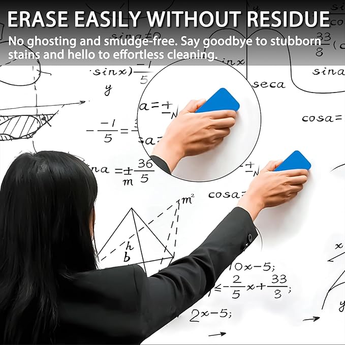 VEESA Dry Erase Markers Fine Tip, 3 Assorted Colors, 75 Pack Low-Odor Whiteboard Marker Pens Bulk, Office Series, Classroom Set