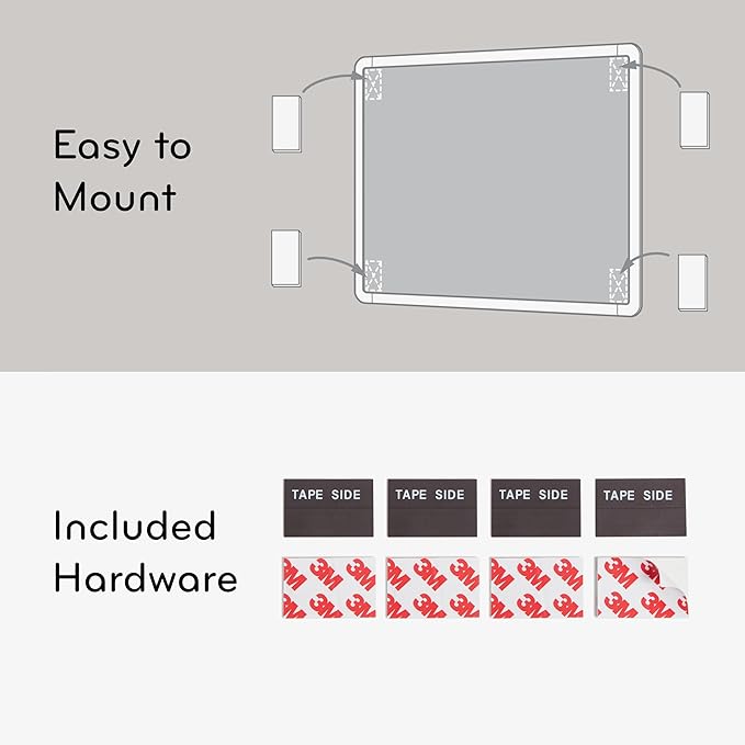 U Brands Contempo Magnetic Dry Erase Board Bundle, 8.5”x11”, White Modern Frame, includes 4 Boards, 16 Markers and 4 Magnets