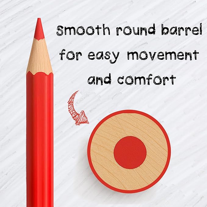 Darice Colored Pencils Bulk, 24 Packs (288 Count) 12 Colors, Pre-Sharpened Kid Coloring Book Pencils Set, Arts & Crafts Back to School Supplies for Kids