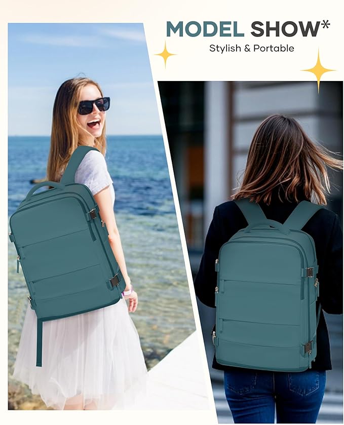 Travel Backpack For Women Men Airline Approved Carry On Backpack Flight Approved Waterproof Sports Luggage Backpack Casual Daypack Small Hiking Backpack