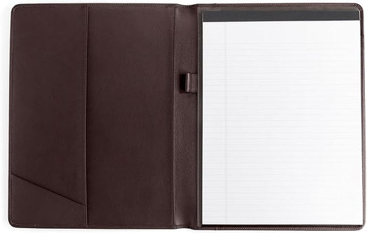 Leatherology Brown Standard Padfolio with Pen Loop