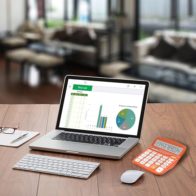 Helect Calculator, Standard Function Calculator (Orange)