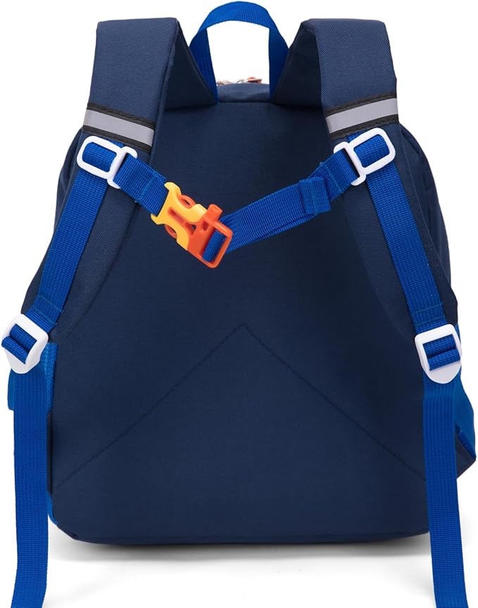 HawLander Little Kids Backpack for Boys Toddler School Bag Fits 3 to 6 years old, 12 inch, Blue