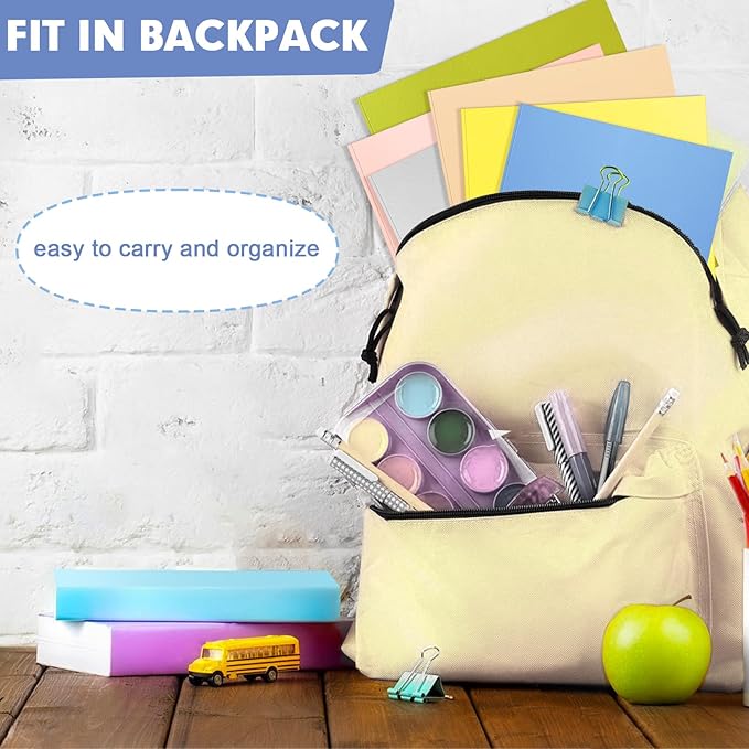 Two Pocket Folders, RAZCC 100 Pack Two Pocket Folders with Prongs, 3 Prong Folders Fit Letter Size Paper, Pocket Paper File Folders for School Office Home Business, Assorted 10 Colors