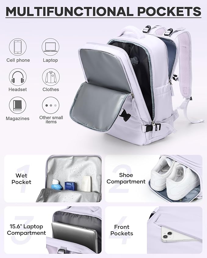 coofay Vacuum Backpack Travel with Pump Vacpack Travel Backpack with Vacuum System Compression Backpacks