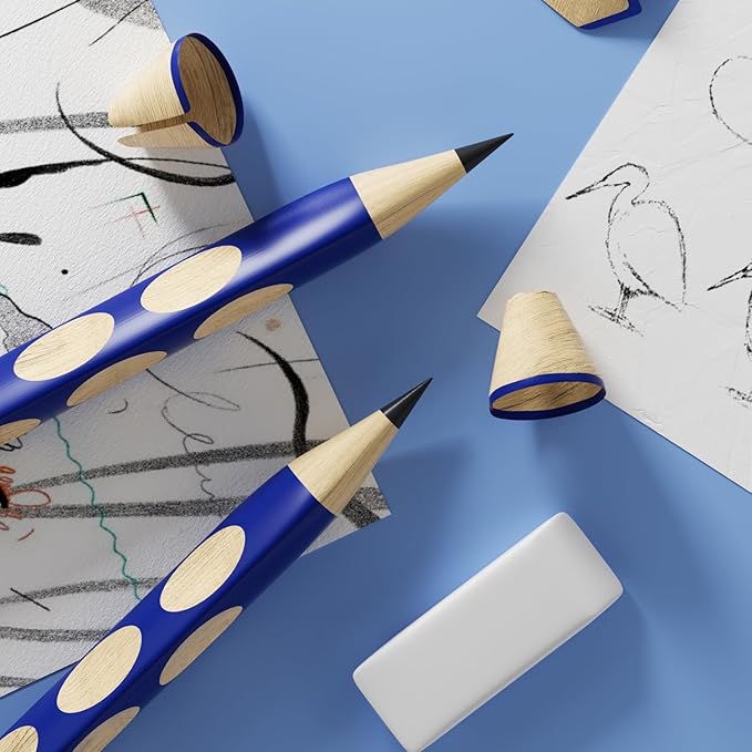 M&G 50 Pcs Triangular Pencils for Kids, Triangular Pole with Grip Correction 2B Pencils, Graphite Wood Pencils with Smooth Writing for School, Office Supplies, Painting, Sketching, Weddings, Party