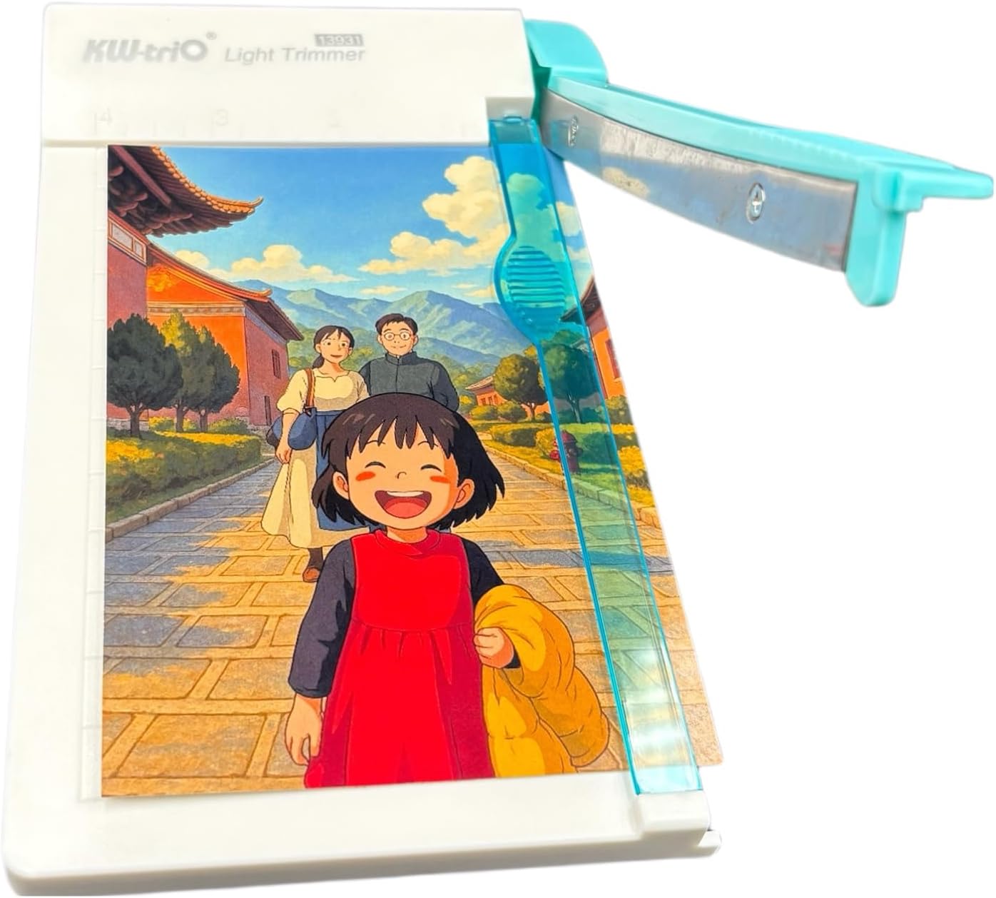 Home Portable Paper Cutter 6-inch Grid line Panel Proportion Paper Cutter for Cutting Photos and A4 Paper