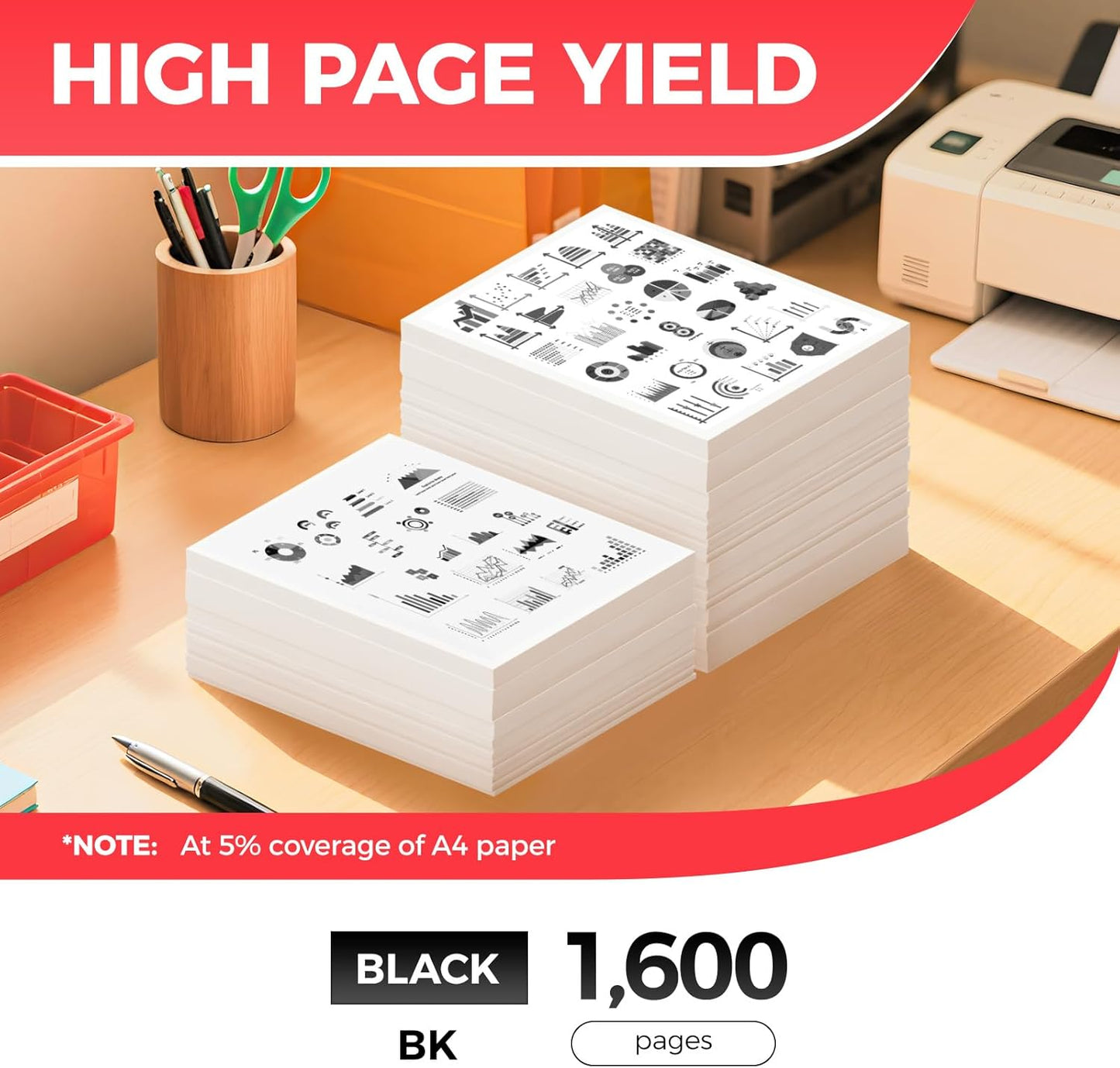 051 Black Toner Cartridge 2-Pack with chip Replacement for Canon 051 CRG-051 051H Compatible for Canon ImageCLASS MF264dw MF267dw MF269dw LBP162dw MF266dw MF263dn LBP161dn Laser Printer Ink All-in-One