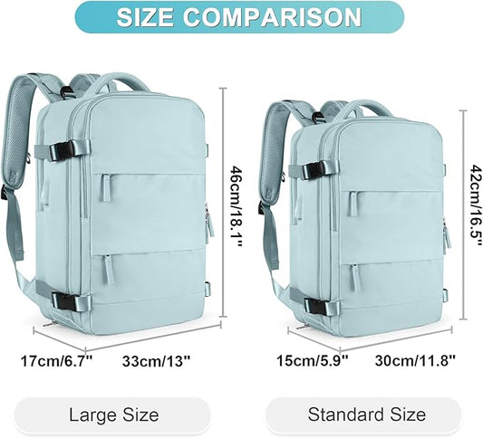 Large Personal Item Travel Backpack For Women Men Airline Approved Carry On Backpack Flight Approved Waterproof Sports Luggage Backpack Casual Daypack Small Hiking Backpack