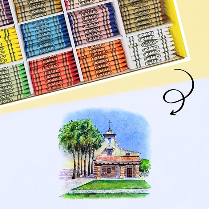 wrapped Bulk Crayons Classpack (800 Regular Size wrapped, 50 each of 16 colors), Bulk School Supplies for Teachers, Kids Crayons, Arts & Crafts Classroom Supplies