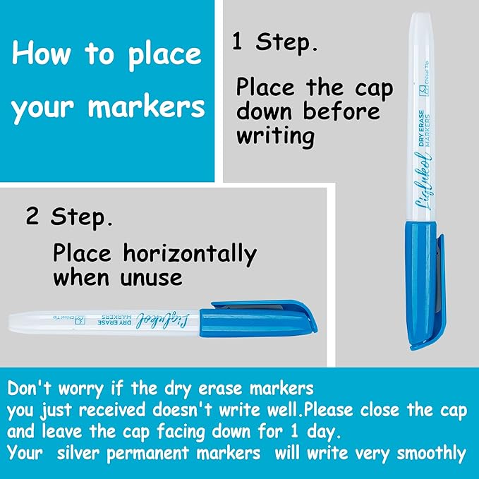 Dry Erase Markers Bulk 160 Pack 12 Colors of 127 Black and 33 Assorted Pens, Chisel Tip Whiteboard Markers for Home School and Office.
