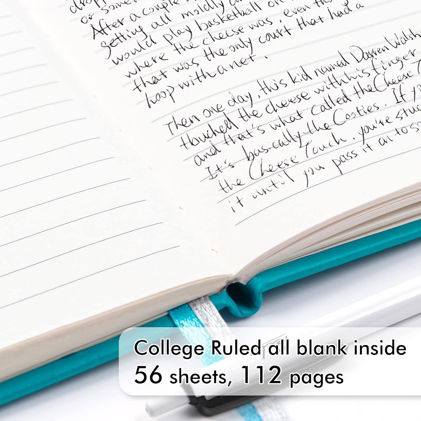 feela 3 Pack Pocket Notebook Journals with 3 Black Pens, A6 Mini Cute Small Journal Notebook Bulk Hardcover College Ruled Notepad with Pen Holder for Office School Supplies, 3.5”x 5.5”, Emerald