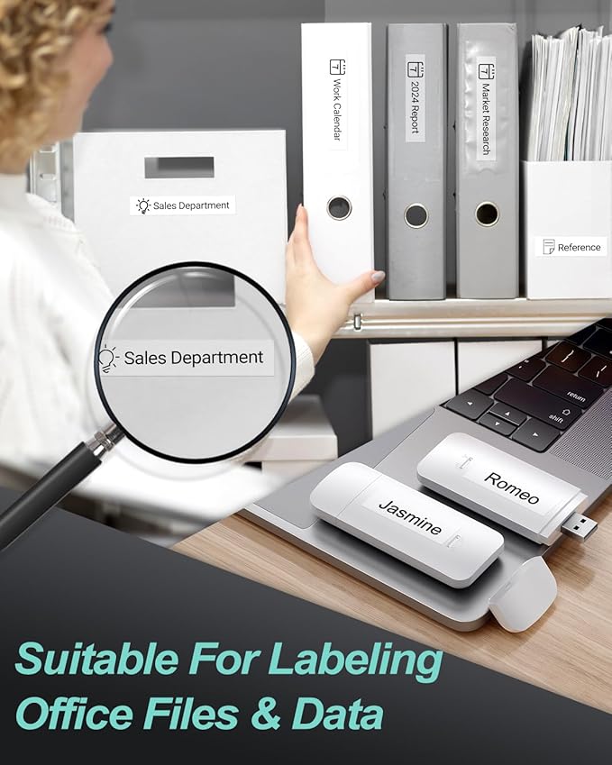 BOYEEZON 2Pack TZe-131 Label Maker Tape 12mm 0.47 Laminated Clear, Compatible for Brother P Touch TZe-131 Black on Clear Tape for PTH100 PTD210 PTD220 PTD600, 26.2'(8M)