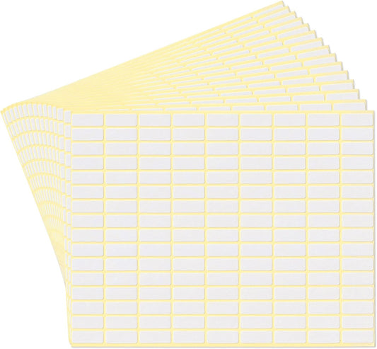 dealzEpic - Self-Adhesive Writable Blank Paper Label Stickers - 8x20mm