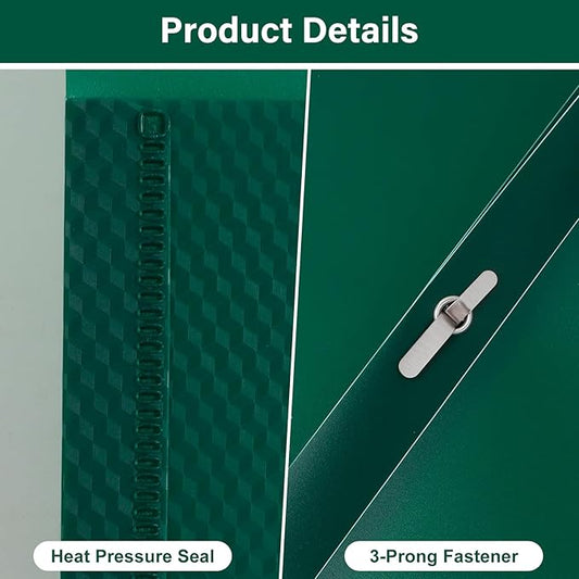 60-Pack Plastic Folders with Pockets and Prongs,2-Pocket Folders with 3 Fasteners, Poly Folders Holds 8-1/2" x 11" Paper for School/Office/Home