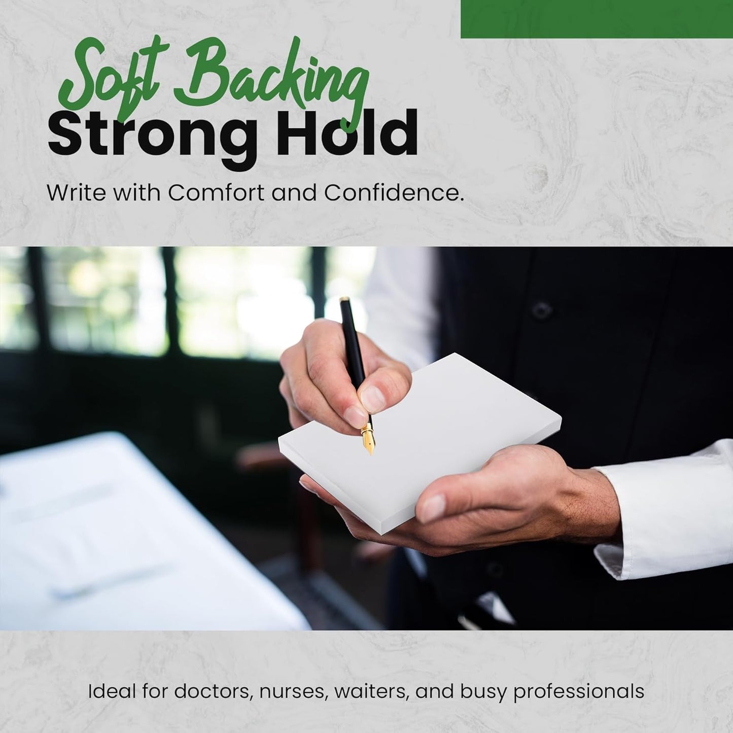 10 Pack Note Pads 4x6 | 100 Sheets Per Memo Pad | Server Note Pads | Scratch Pads for Writing | White Blank Notepads in Bulk | Small Notepad | Paper Pads for To Do Grocery List