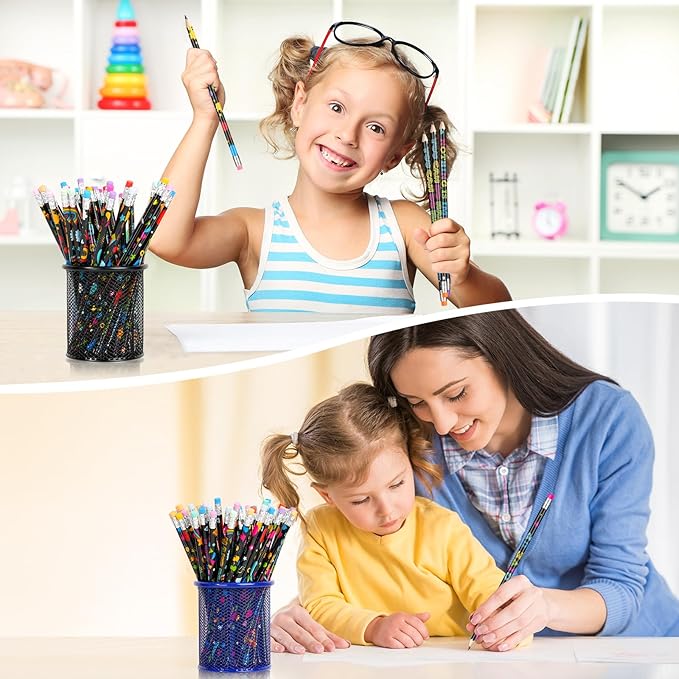 60 Pcs Motivational Pencils Bulk, Fun Inspirational School Pencils for Classroom, Cute Wood Pencils with Encourage Positive Sayings, Back to School Supplies for Kids Student Teacher Classroom Reward