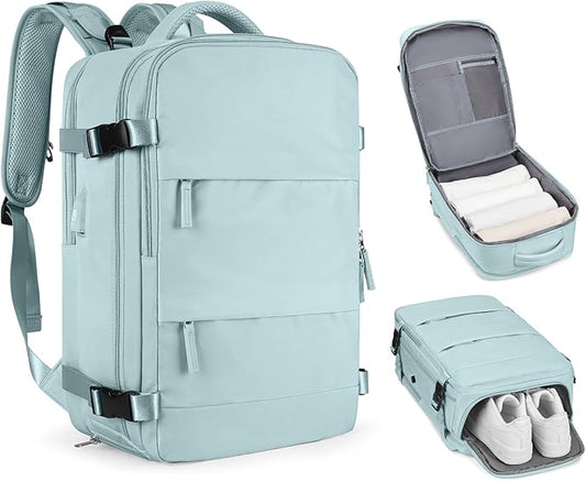 Personal Item Travel Backpack For Women Men Airline Approved Carry On Backpack Flight Approved Waterproof Sports Luggage Backpack Casual Daypack Small Hiking Backpack