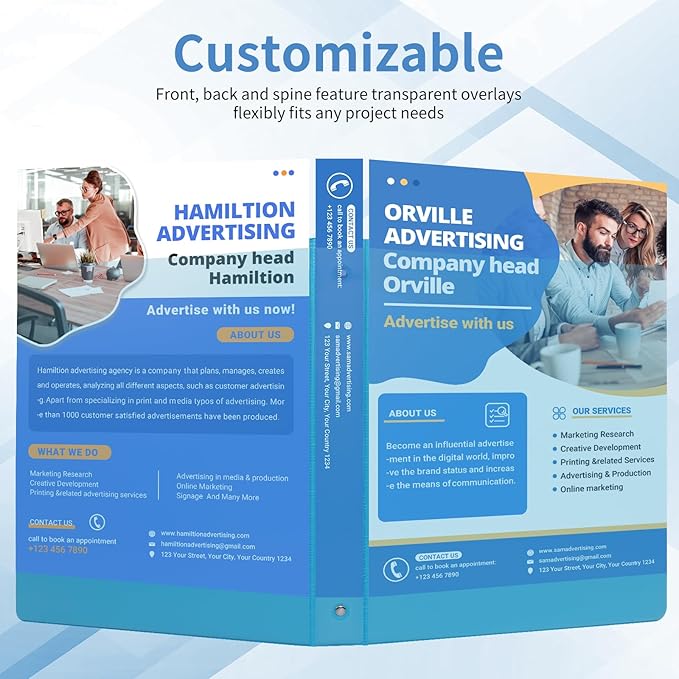 1-inch 3 Ring Binder with 2 Inside Pockets, 1'' Basic Binders Holds US Letter Size 8.5'' x 11'' Paper - Versatile Binders for Office, School and Home Use (Pack of 12, Assorted Color)