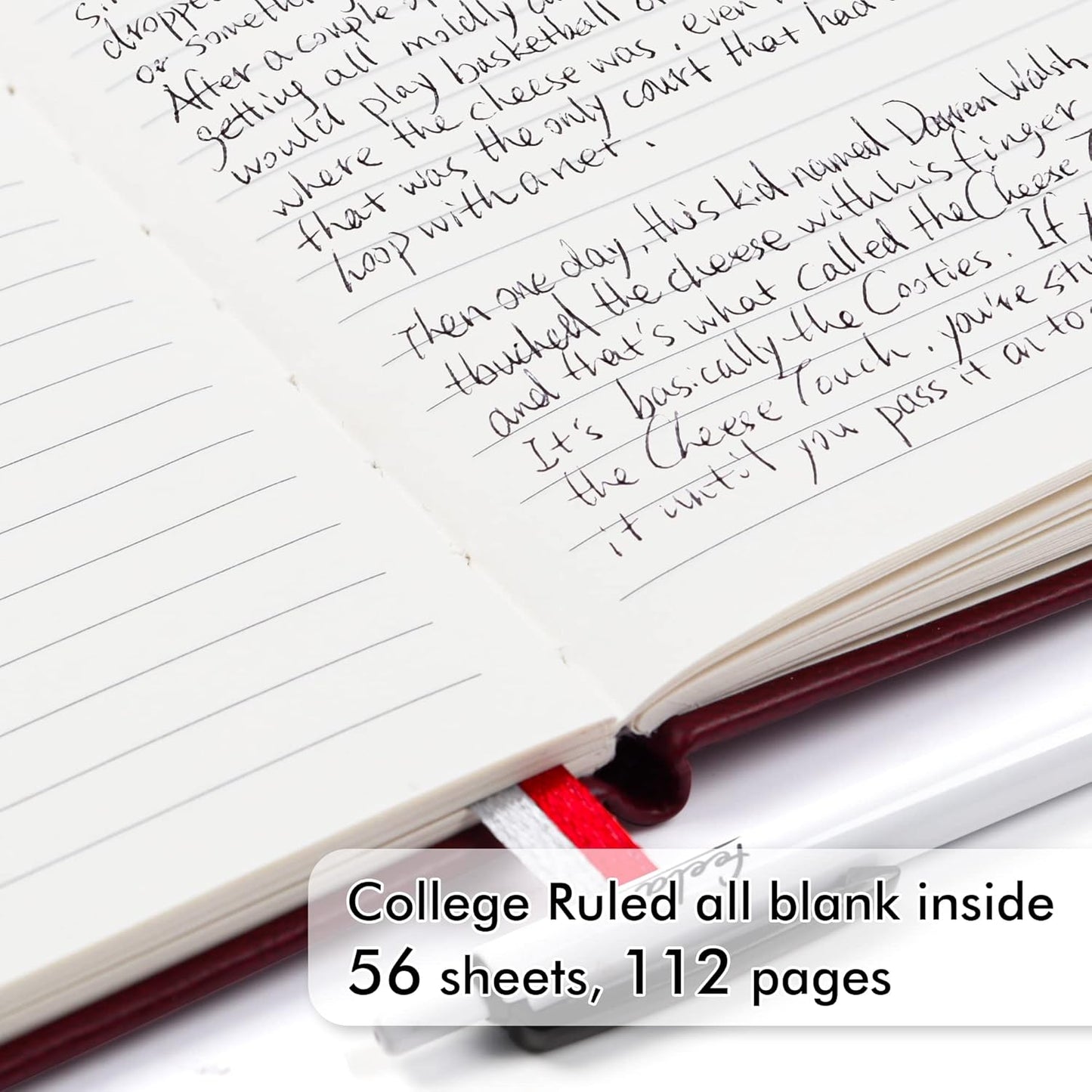 feela 3 Pack Pocket Notebook Journals with 3 Black Pens, A6 Mini Cute Small Journal Notebook Bulk Hardcover College Ruled Notepad with Pen Holder for Office School Supplies, 3.5”x 5.5”, Wine