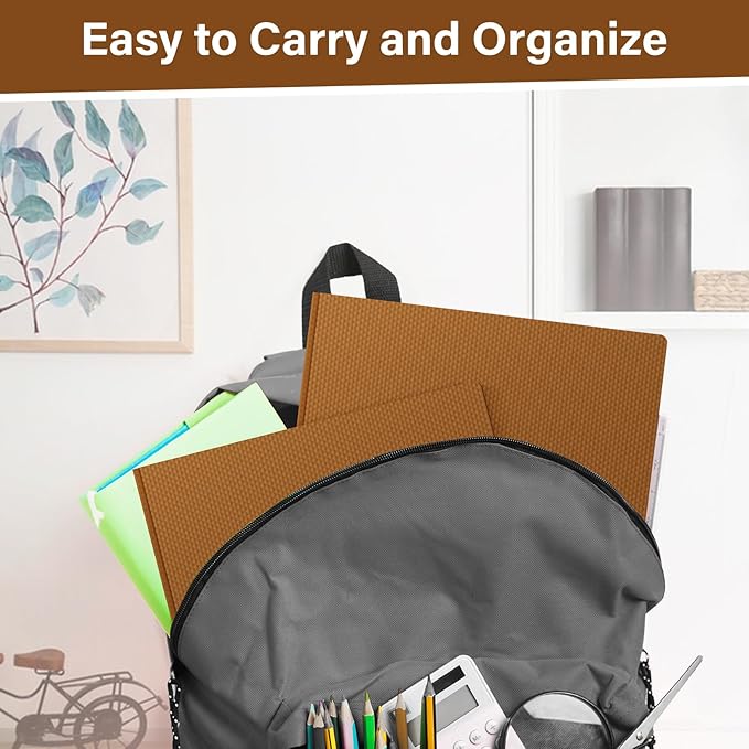 12-Pack Plastic Folders with Pockets and Prongs,2-Pocket Folders with 3 Fasteners, Poly Folders Holds 8-1/2" x 11" Paper for School/Office/Home