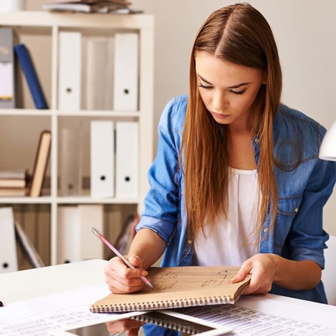 ECOTREE Pre-sharpened Pencils #2 Eco Rainbow Paper Pencil Cute Pencils for Kids Number 2 Pencil with Erasers for School, Writing, 12 Count