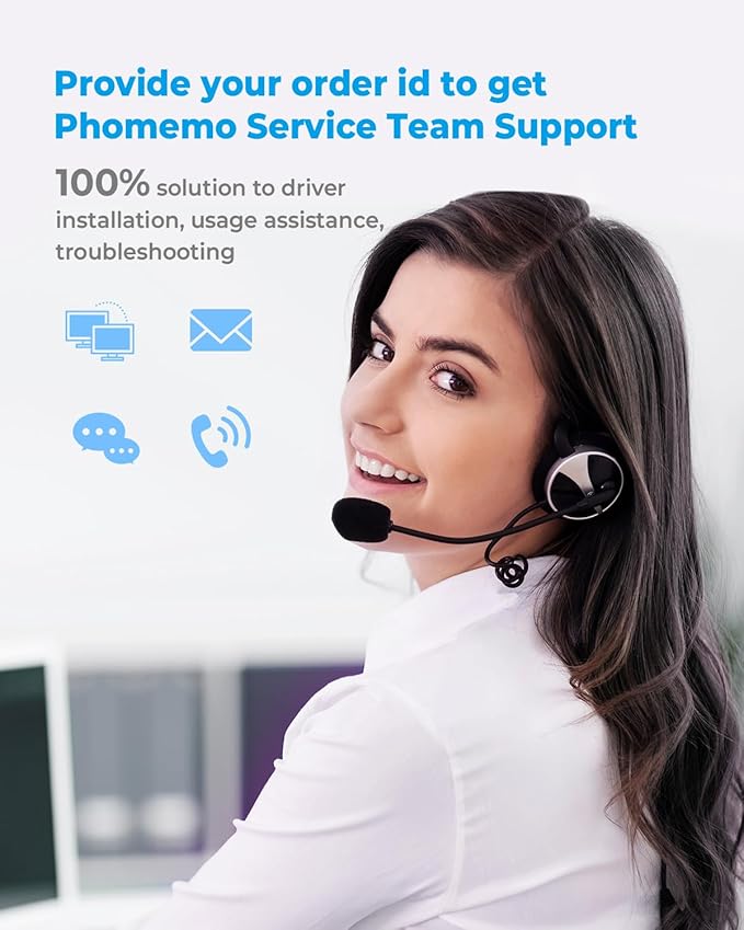 Phomemo M221 Label Maker Machine with 3 Tapes, 3 Inch Bluetooth Thermal No Ink Label Printer for Address, Barcode, Small Business, Home for Phone/PC, Space Gray, with 430 Pieces Labels