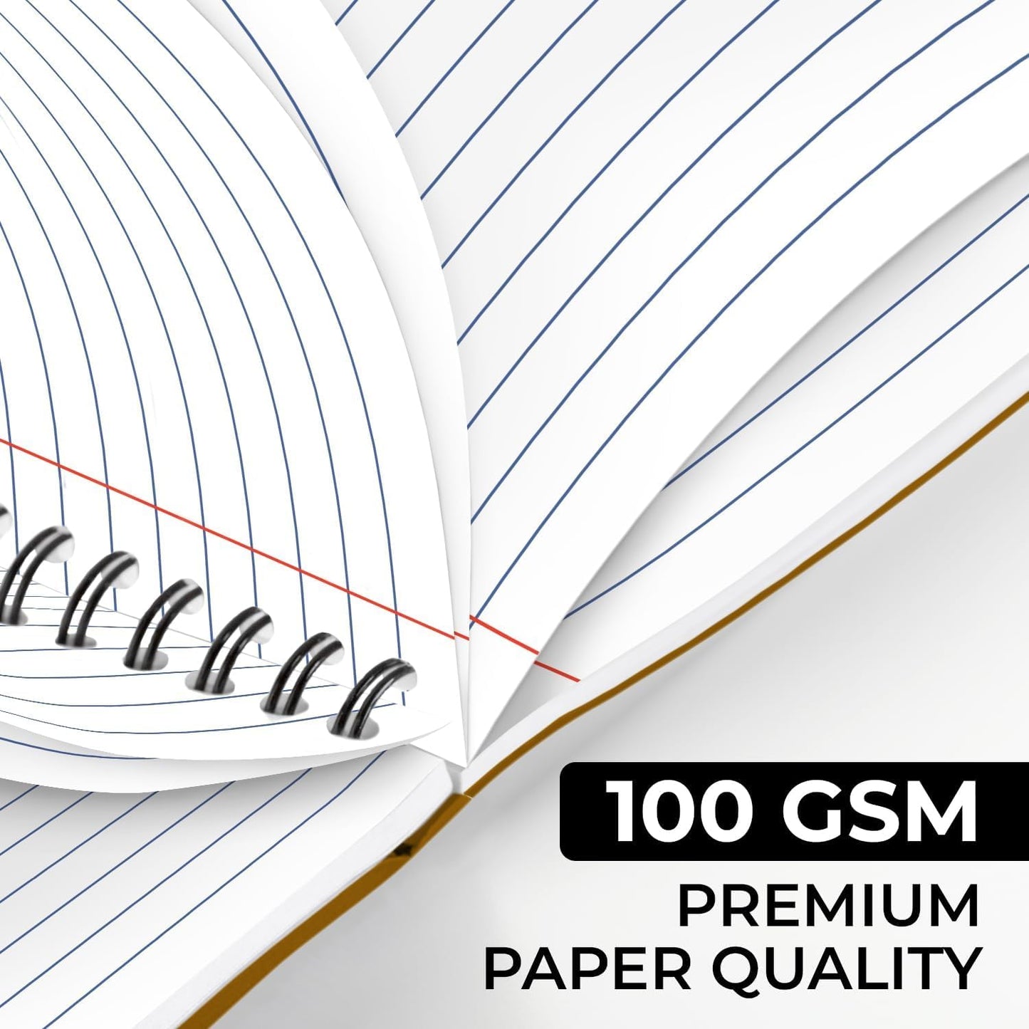 12 Pack Spiral Wide Ruled Journal Notebook, 5.8 x 8.3, 120 Pages (60 Sheets), 100 GSM, A5 Executive Kraft Hardcover Notebooks, Perfect for Work, Office, School, Travel, Business, Note Taking