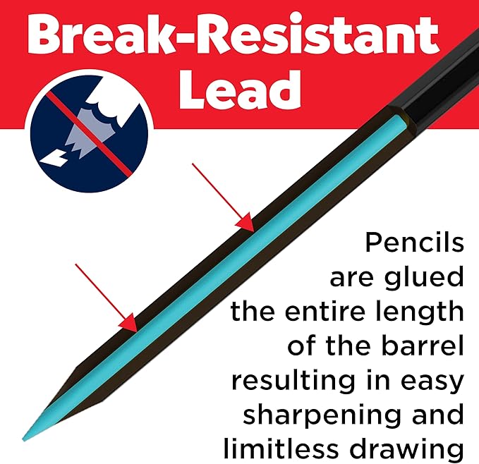 Faber-Castell Black Edition Colored Pencils, Classic 1 Count (Pack of 100)