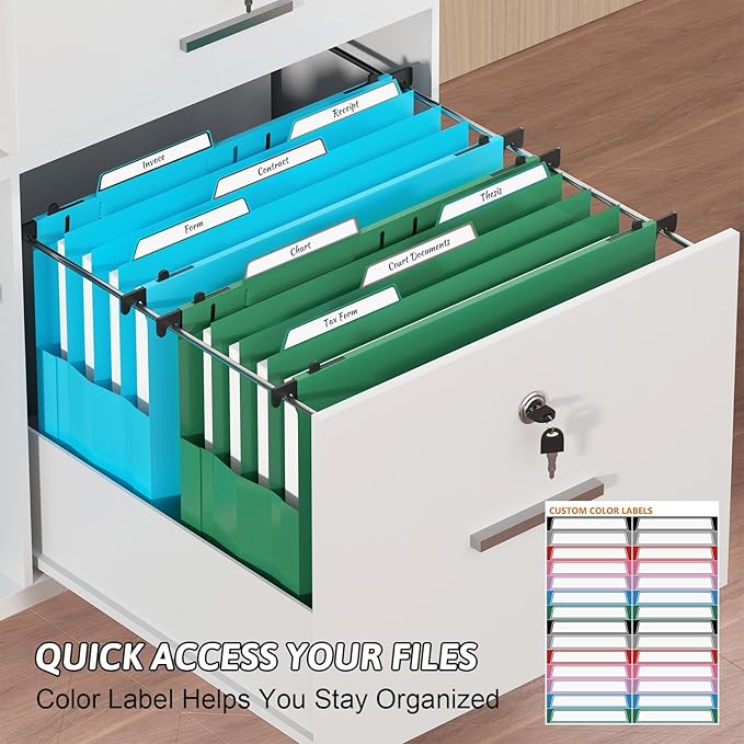 Plastic Extra Capacity Hanging File Folders,6 Pack Heavy Duty 4" Expanding Pocket with Movable Dividers,Large Hanging Folders,Letter Size Filing Cabinet,Adjustable Tabs,for Bulky Files,Colorful