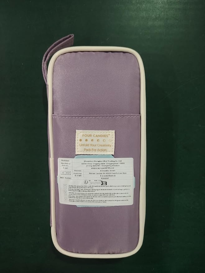 Four Candies 36PCS Aesthetic School Supplies, Mechanical Pencil Set 0.5mm, 0.7mm, 0.9mm & 2.0mm with 624 Lead Refills, Back to School Supplies for Writing & Drawing, Ideal Stationary Set Gift (Purple)