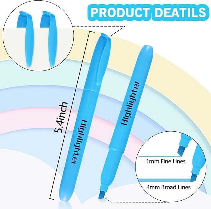 Highlighters, Chisel Tip Dry-Quickly Highlighter Markers, 150 Count-6 Assorted Colors Highlighters Bulk Pack for Adult Kids, Office Classroom Must Have, School Supplies for Teachers