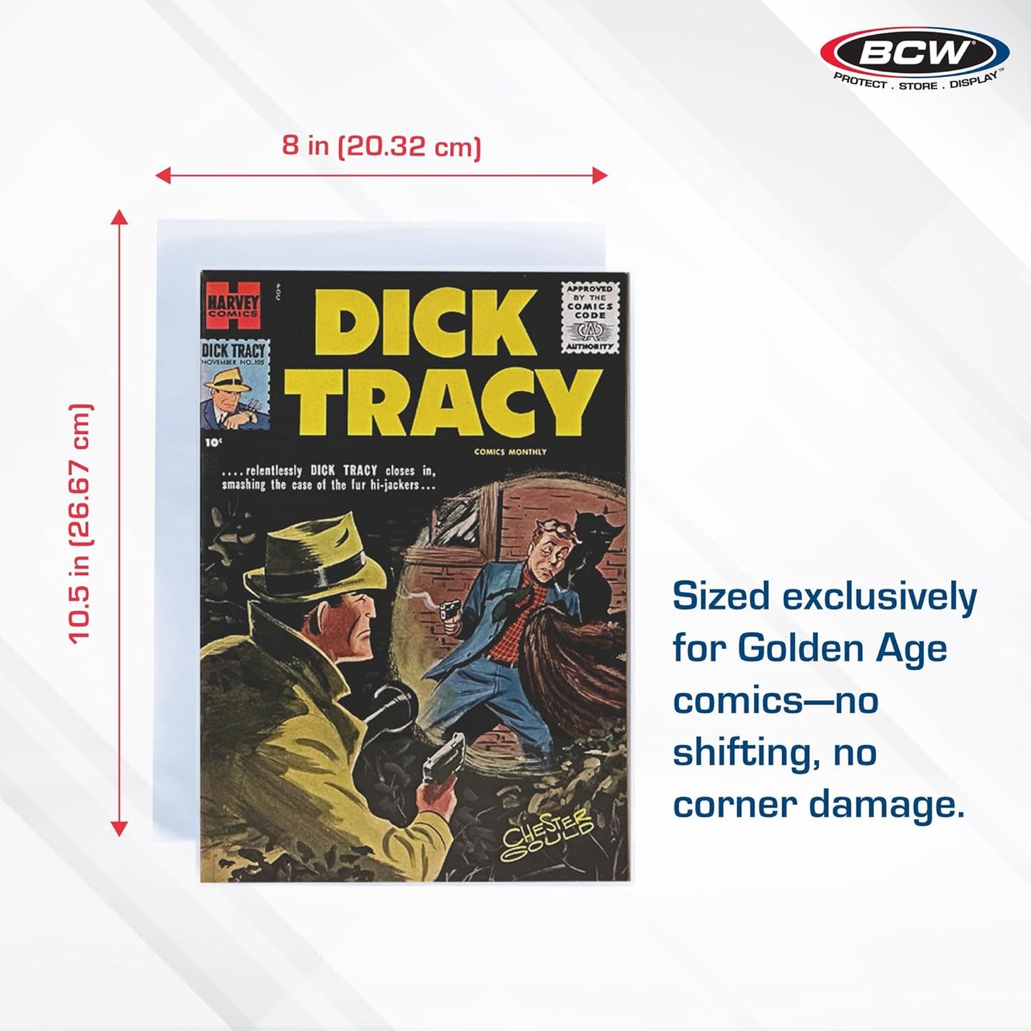 BCW 1-GOL-M2 Golden Comic Mylar Archivals - 2 Mil