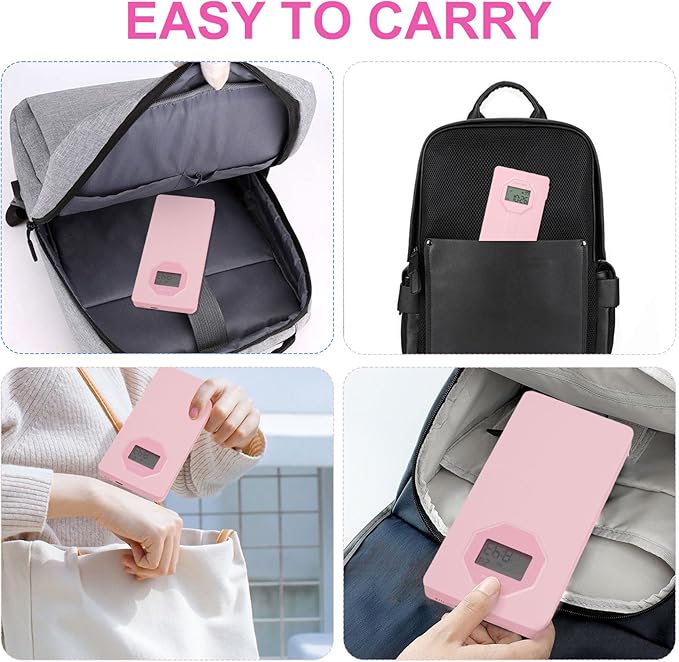 Scientific Calculators, Rudnia Pink Calculator with Alarm Clock, 417 Functions and Type-C Rechargeable, Ideal for Middle High School Students and Teachers (Pink)