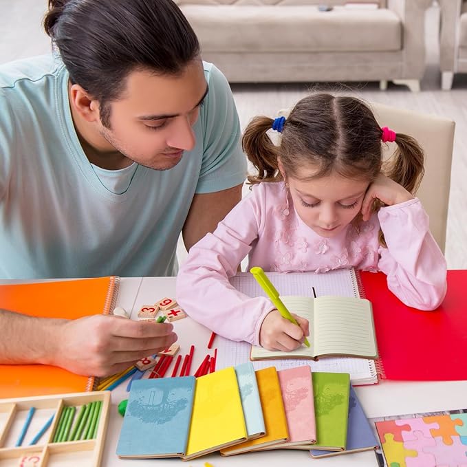 TaoBary 36 Pcs A6 PU Leather Journals Notebook Bulk Colorful Tree Life Lined Journal Soft Leather Cover Ruled Writing Notebook for Writing Office School Home Business 128 Pages (Fresh Color)